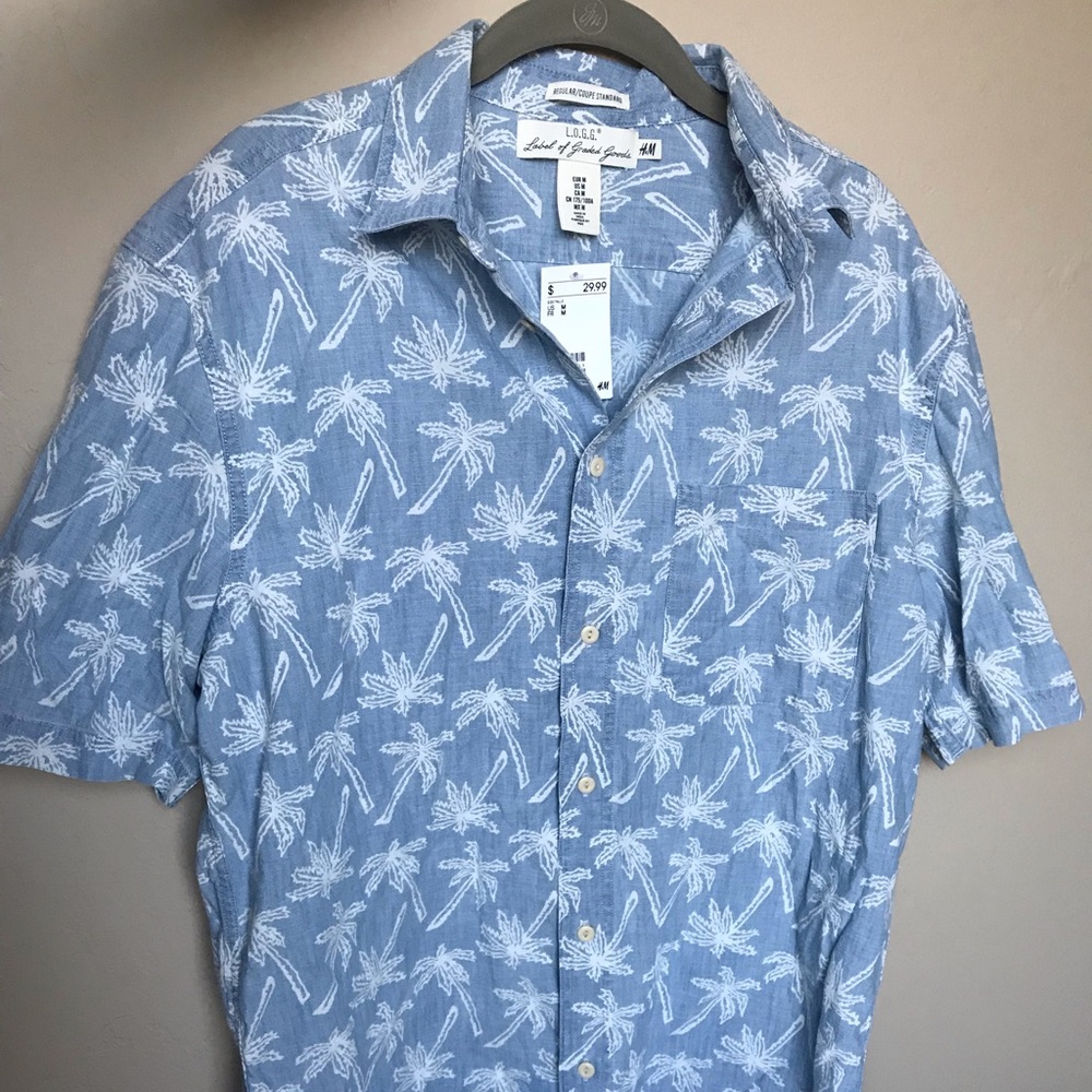 H&M - Short Sleeve Shirt - Medium - New With Tags